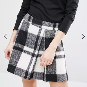 ASOS Mini Skirt in Brushed Check Print Size 10